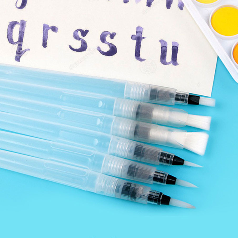 Calligraphy Pen Set - 6Pcs/set Refillable Water Brush Ink Pen