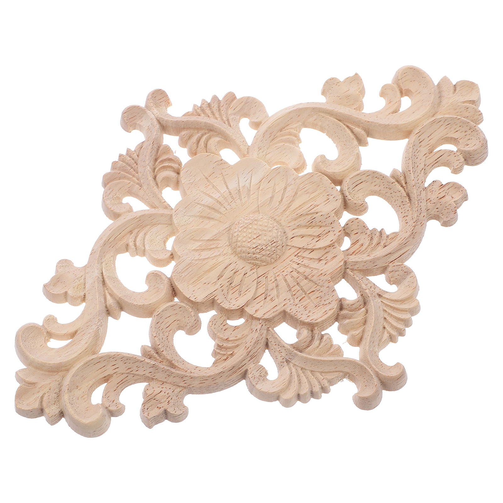 Art Craft Door - 1Pcs Wood Onlay Solid Wood Carved