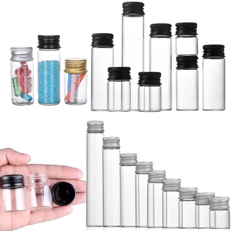 Art Craft Youtube - 50PCS 5ML-100ML Mini Glass Test Tube