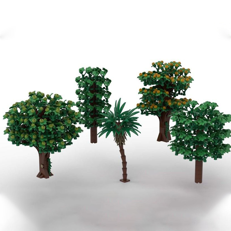 Art Craft Ideas For Christmas - 2076pcs MOC Tree Pack City Model