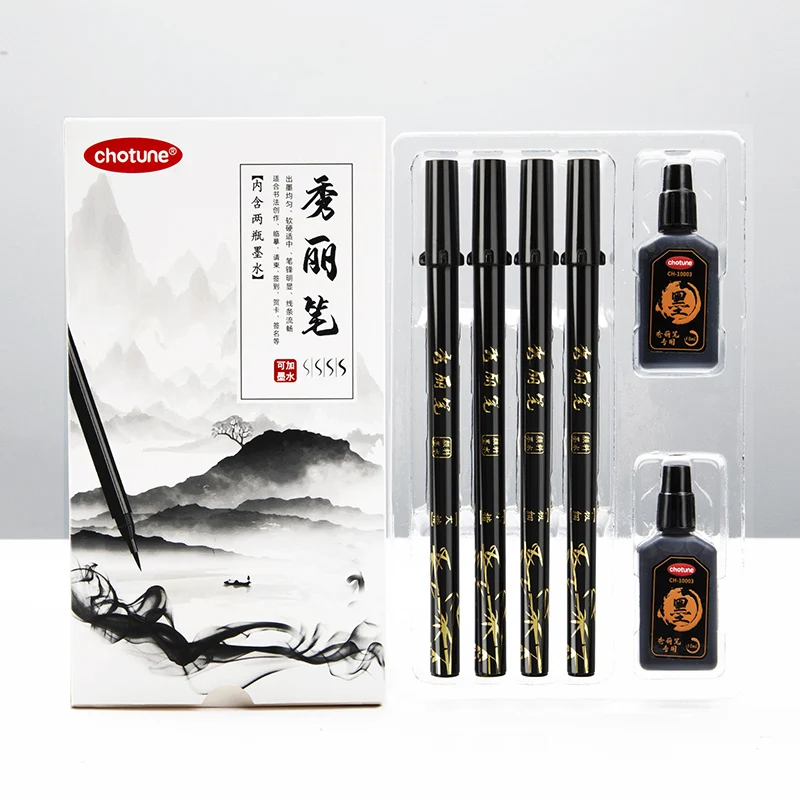 Brush Lettering Pens Set Black - Calligraphy Pen Set recension och pris