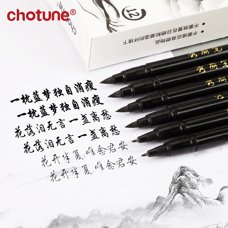 Brush Lettering Pens Set Black - Calligraphy Pen Set recension och pris