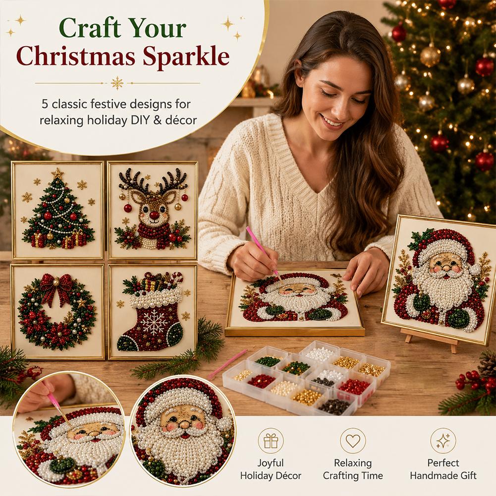 Christmas Santa Claus Pearl Ar - Art Craft For Kids recension och pris