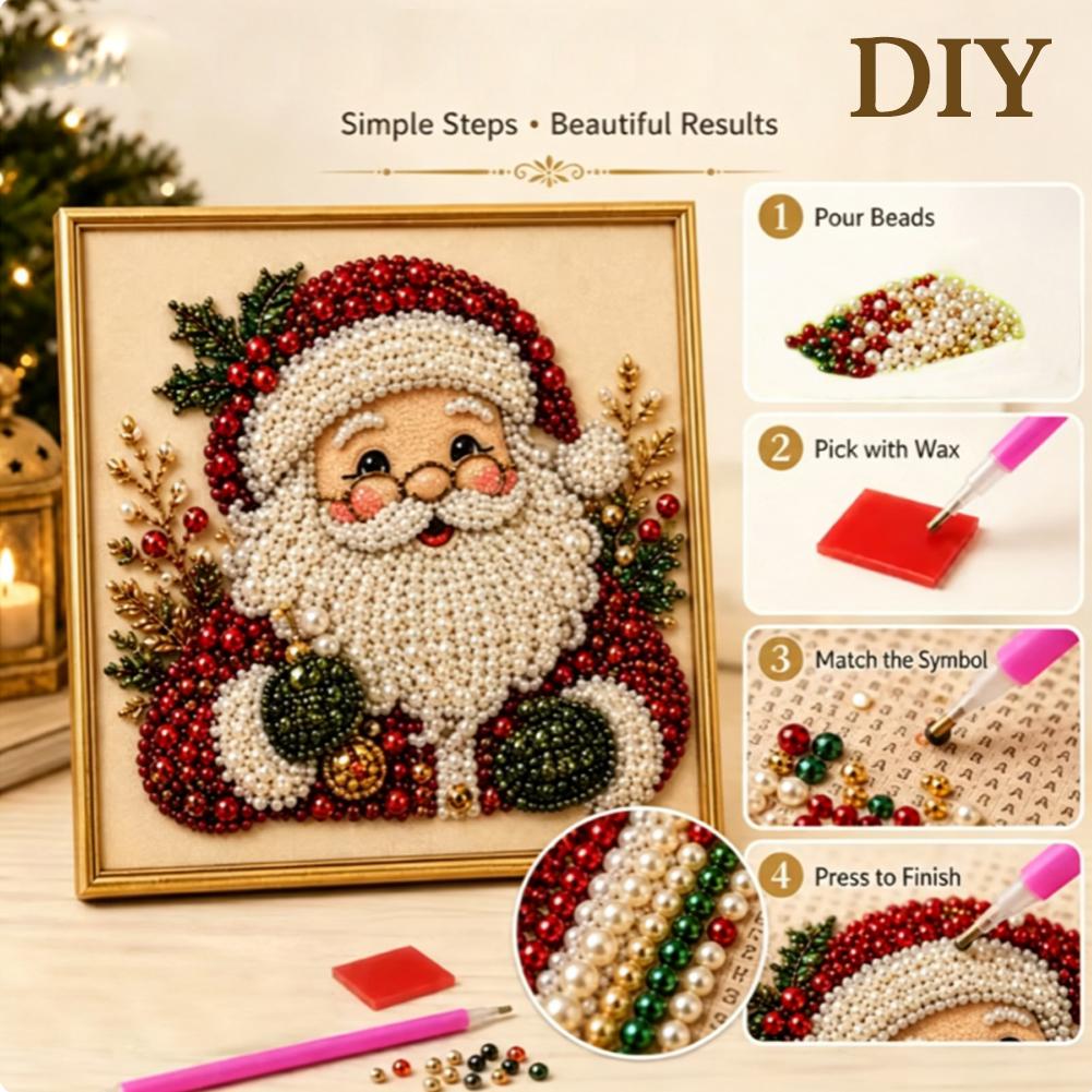 Christmas Santa Claus Pearl Ar - Art Craft For Kids recension och pris