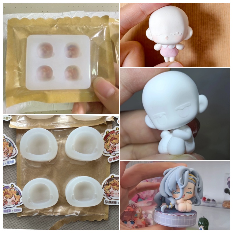 Q Version Doll Face Silicone M - Air Dry Clay recension och pris