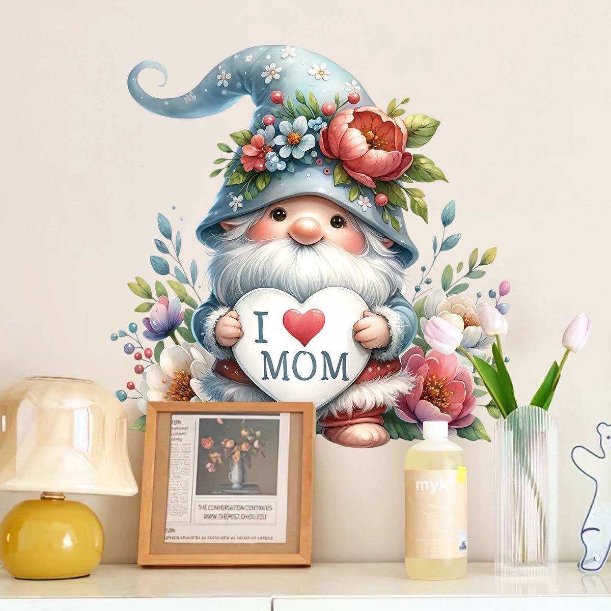 Mother Day Wall Stickers Cute  - Art Craft Mother'S Day recension och pris