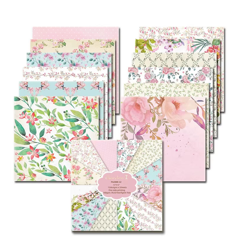 24 Sheets 30x30cm Scrapbook Pa - Art Craft Birthday Party recension och pris