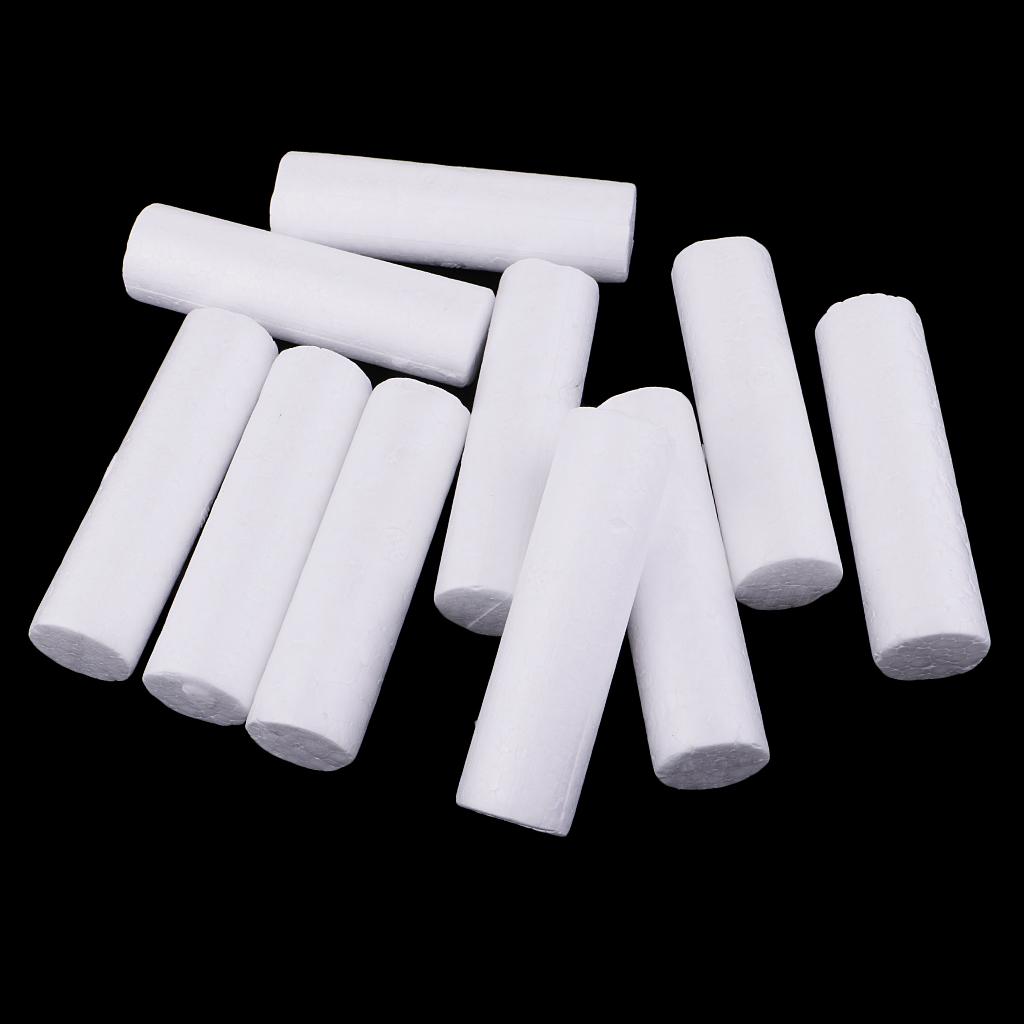 10 Pieces Blank White Cylinder - Art Craft For Kids recension och pris