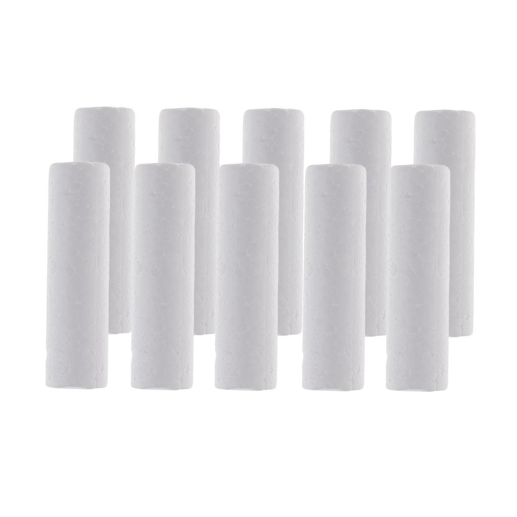 10 Pieces Blank White Cylinder - Art Craft For Kids recension och pris