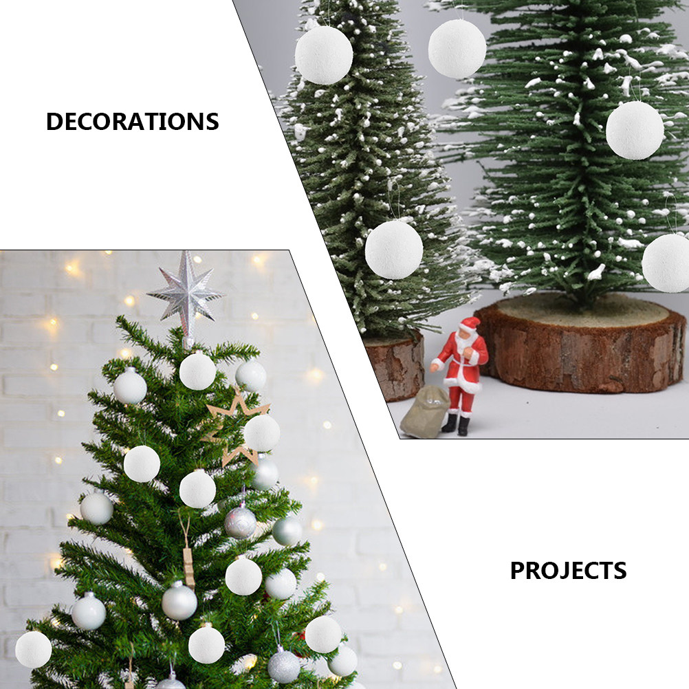 6Pcs White Xmas Set Dense Craf - Art And Craft For Xmas recension och pris