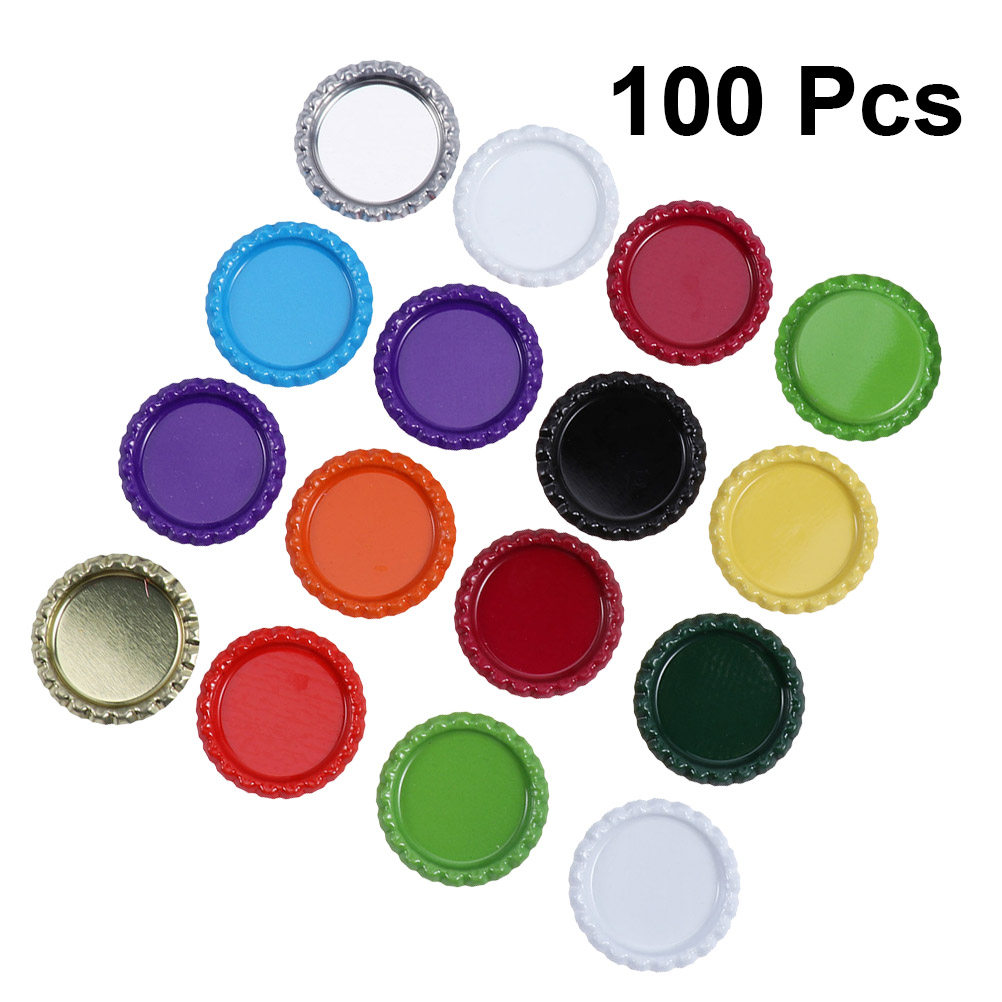 100Pcs Beer Caps 25.4mm Colorf - The Art And Craft Of Jewelry recension och pris