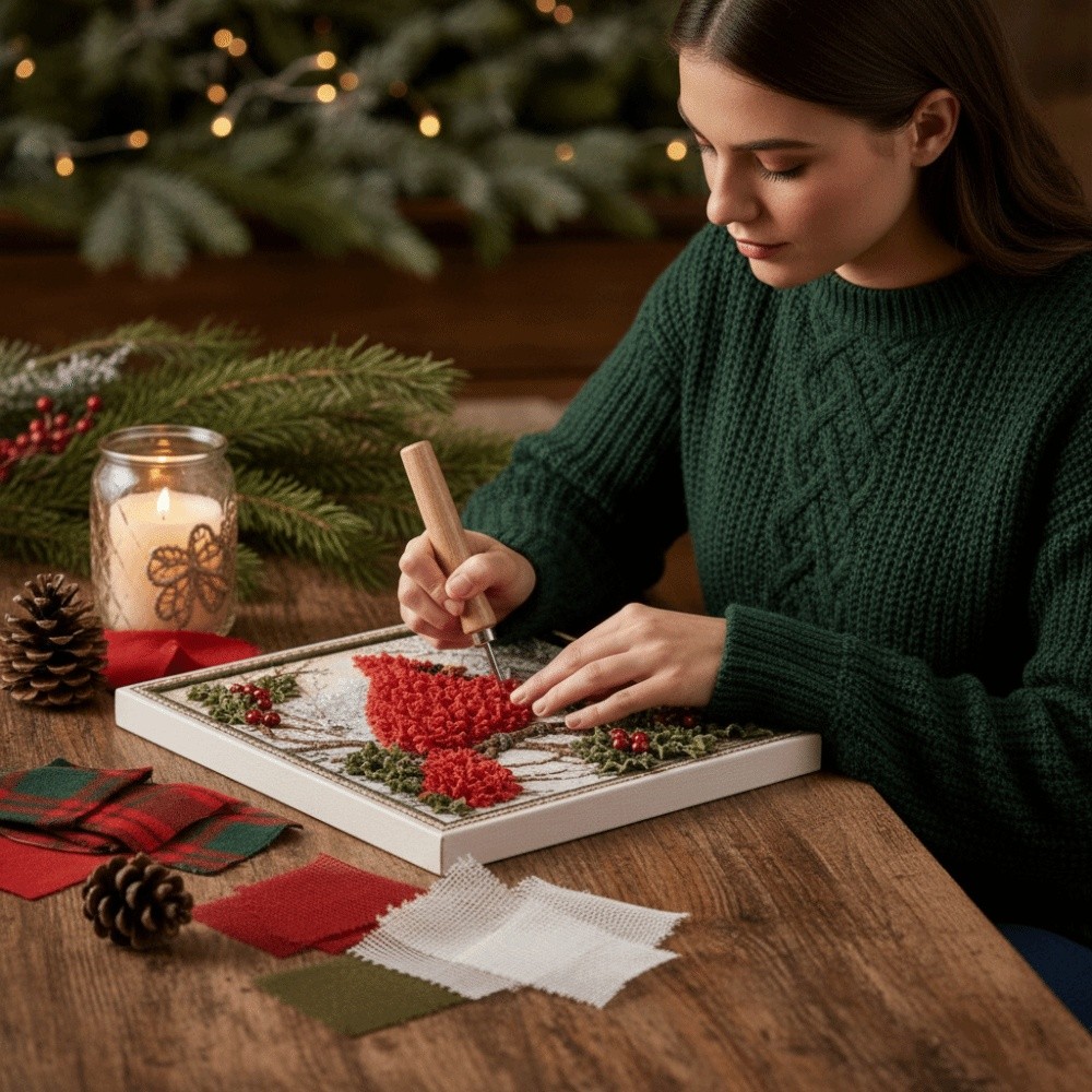 No Sewing Christmas Poke Art E - Art And Craft For Xmas recension och pris