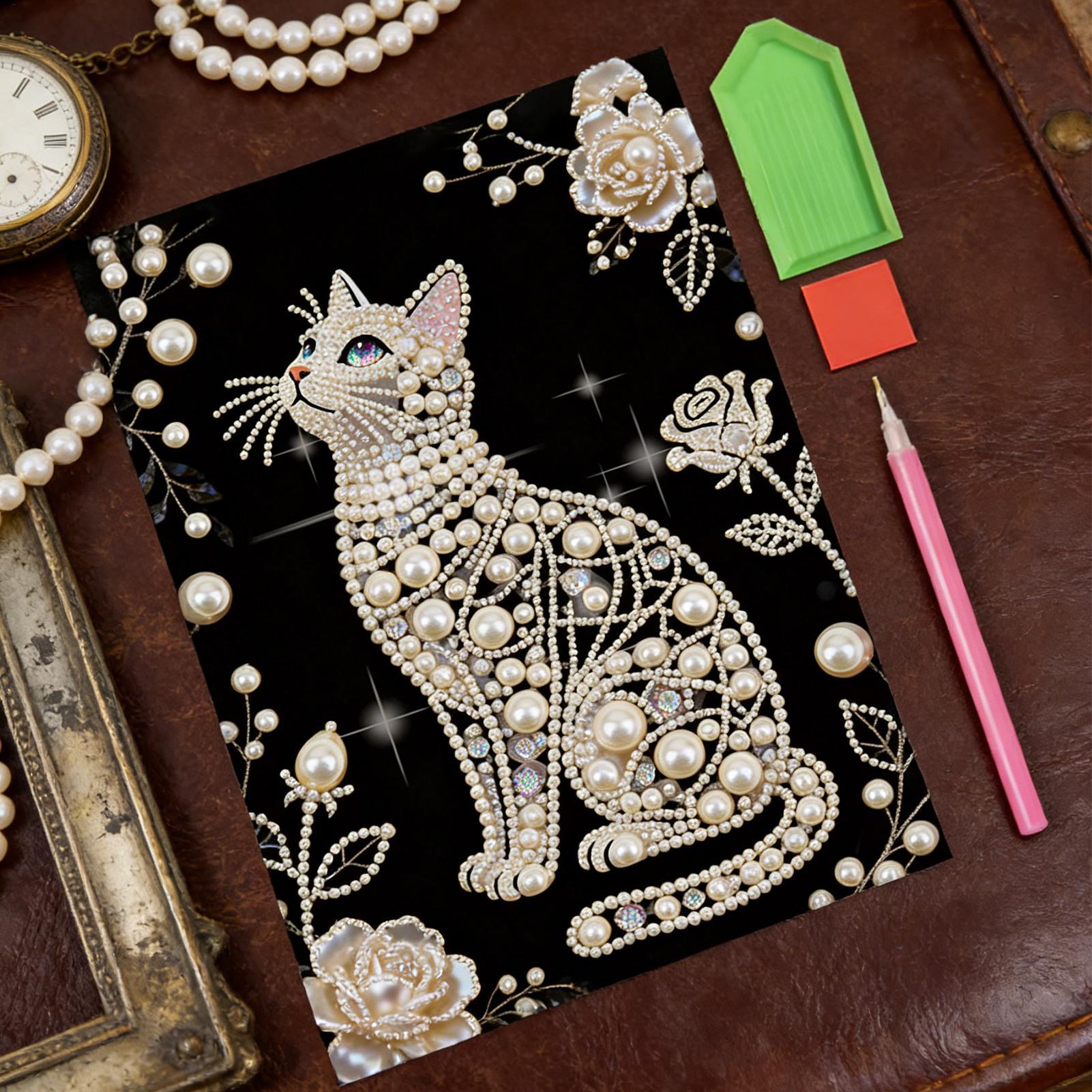 Cat Shape Pearl Painting Kits  - Art Craft Mother'S Day recension och pris