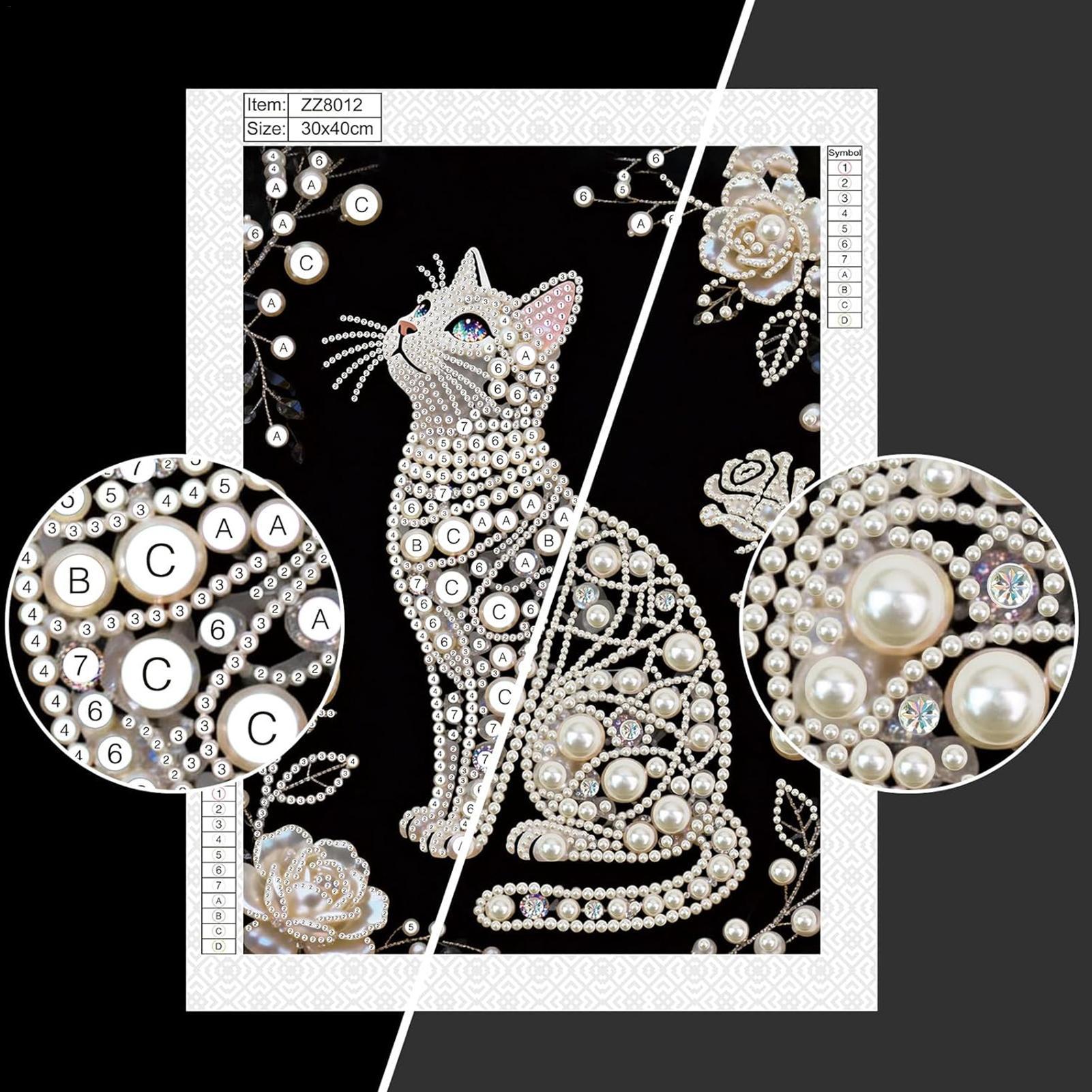 Cat Shape Pearl Painting Kits  - Art Craft Mother'S Day recension och pris