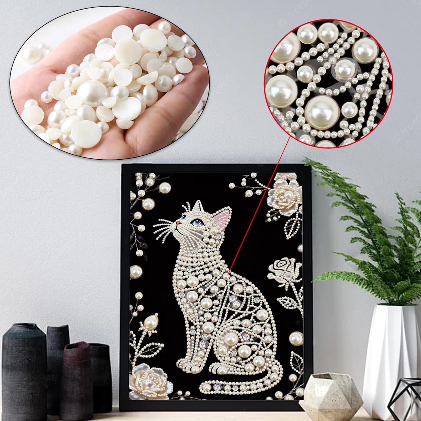 Cat Shape Pearl Painting Kits  - Art Craft Mother'S Day recension och pris