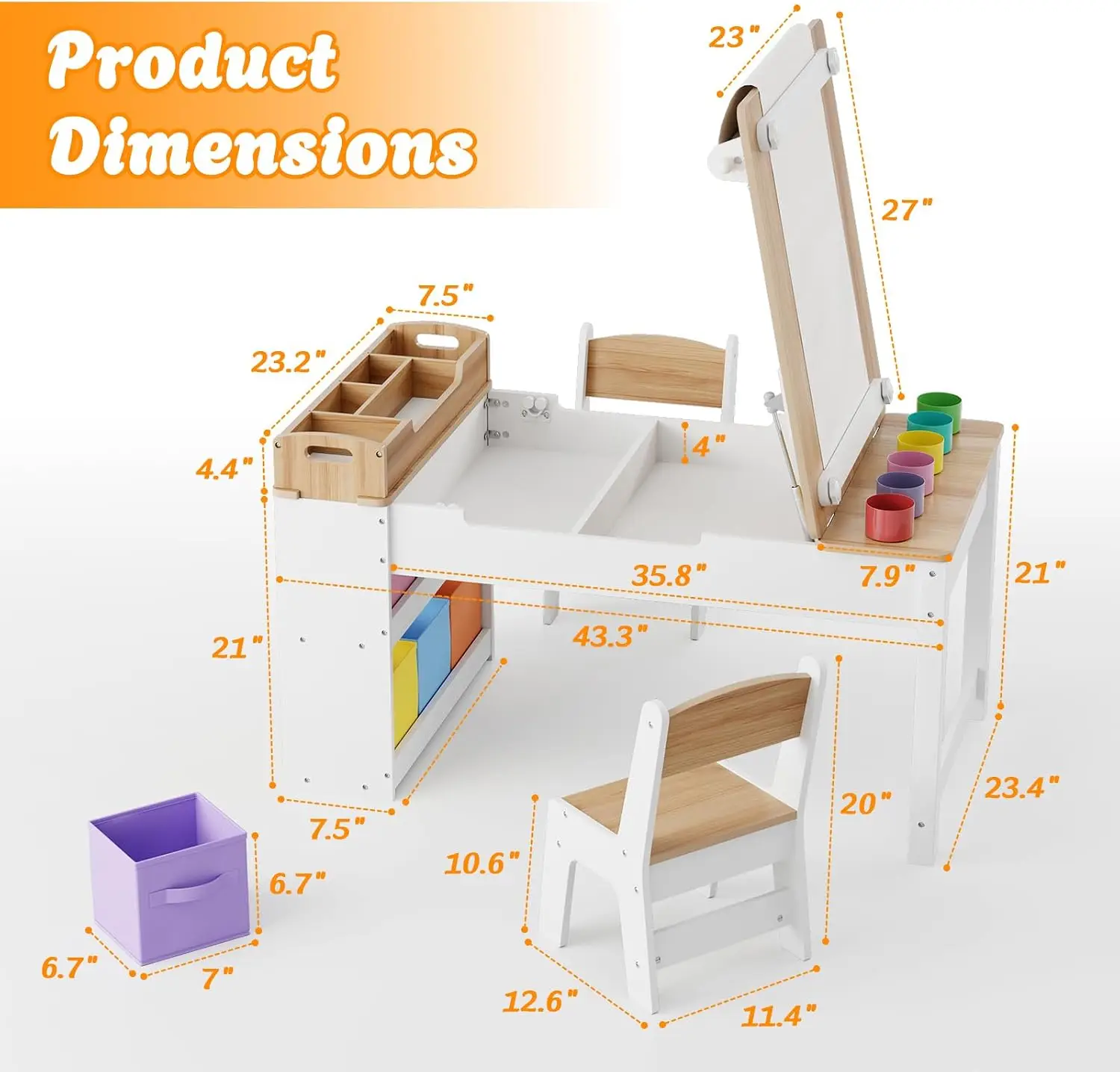 Kids Art Table and Chair Set w - Art X Craft recension och pris