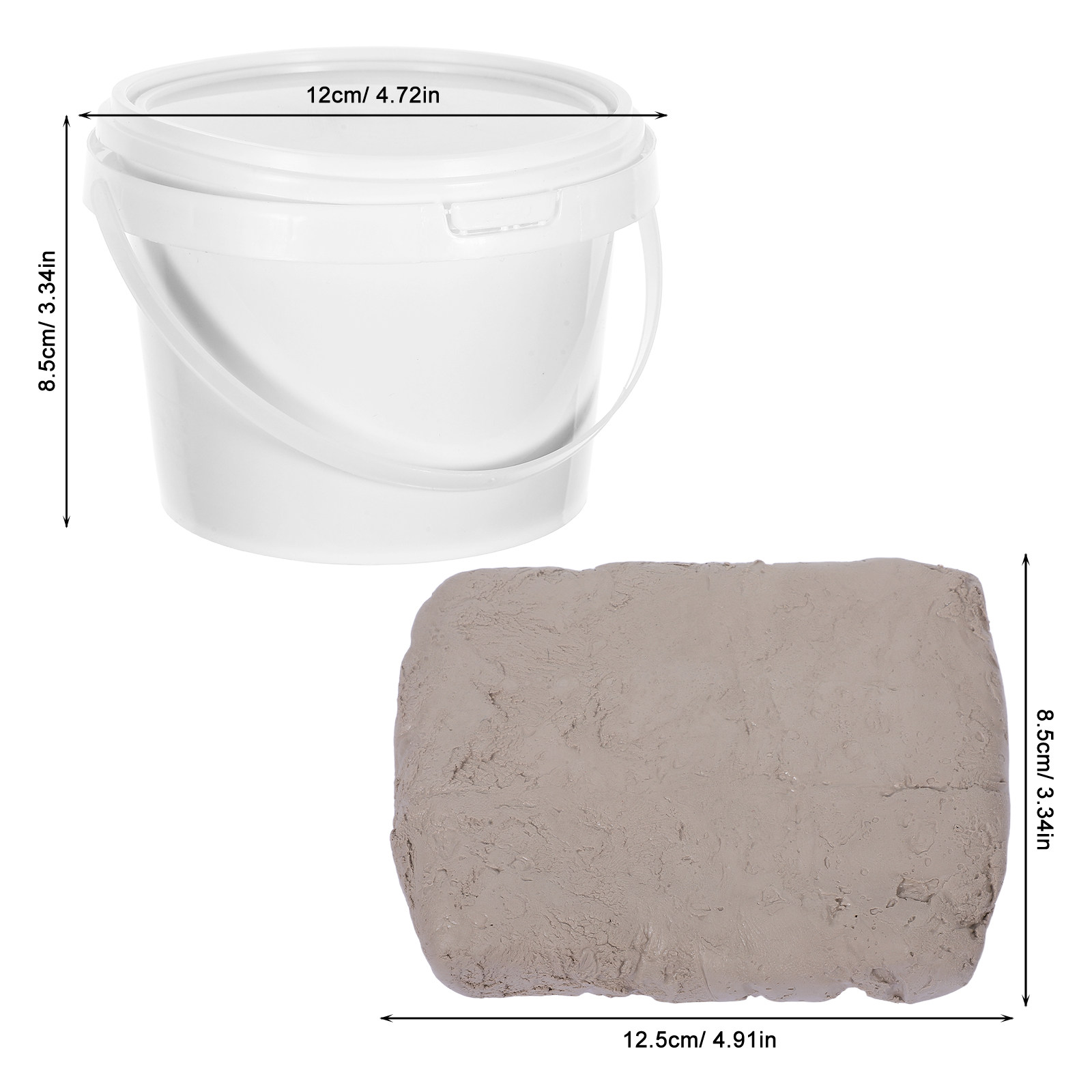 1Set Air Dry Clay White Bucket - Air Dry Clay recension och pris