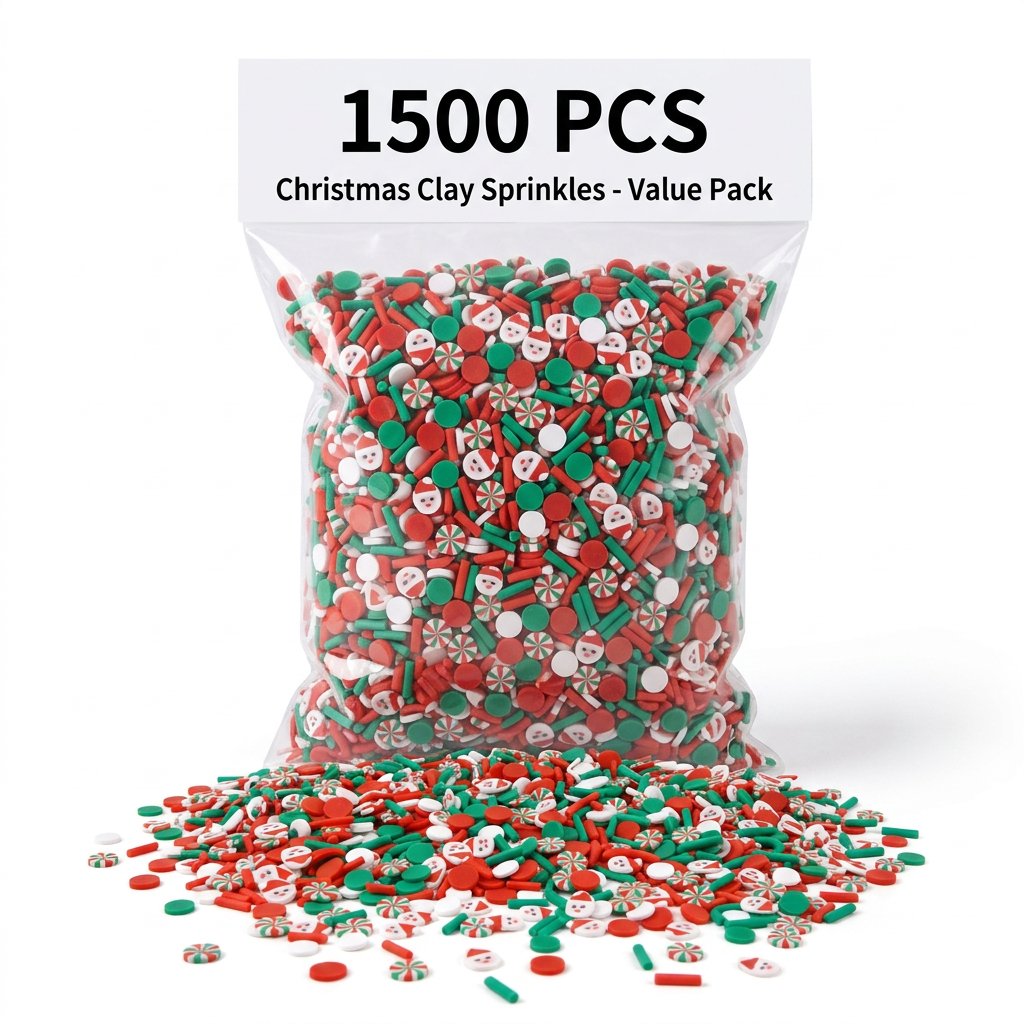 1500pcs Christmas Clay Sprinkl - Art Craft Birthday Party recension och pris