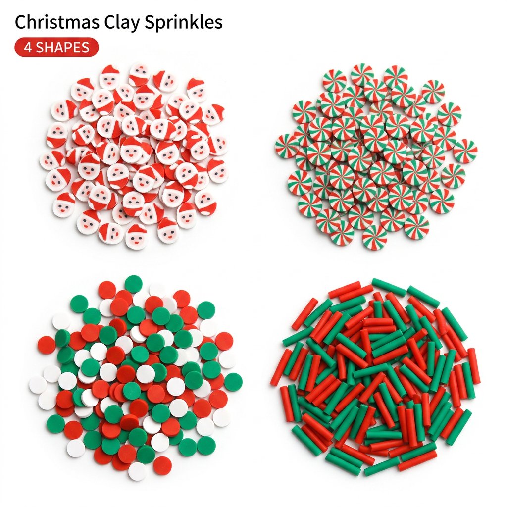 1500pcs Christmas Clay Sprinkl - Art Craft Birthday Party recension och pris