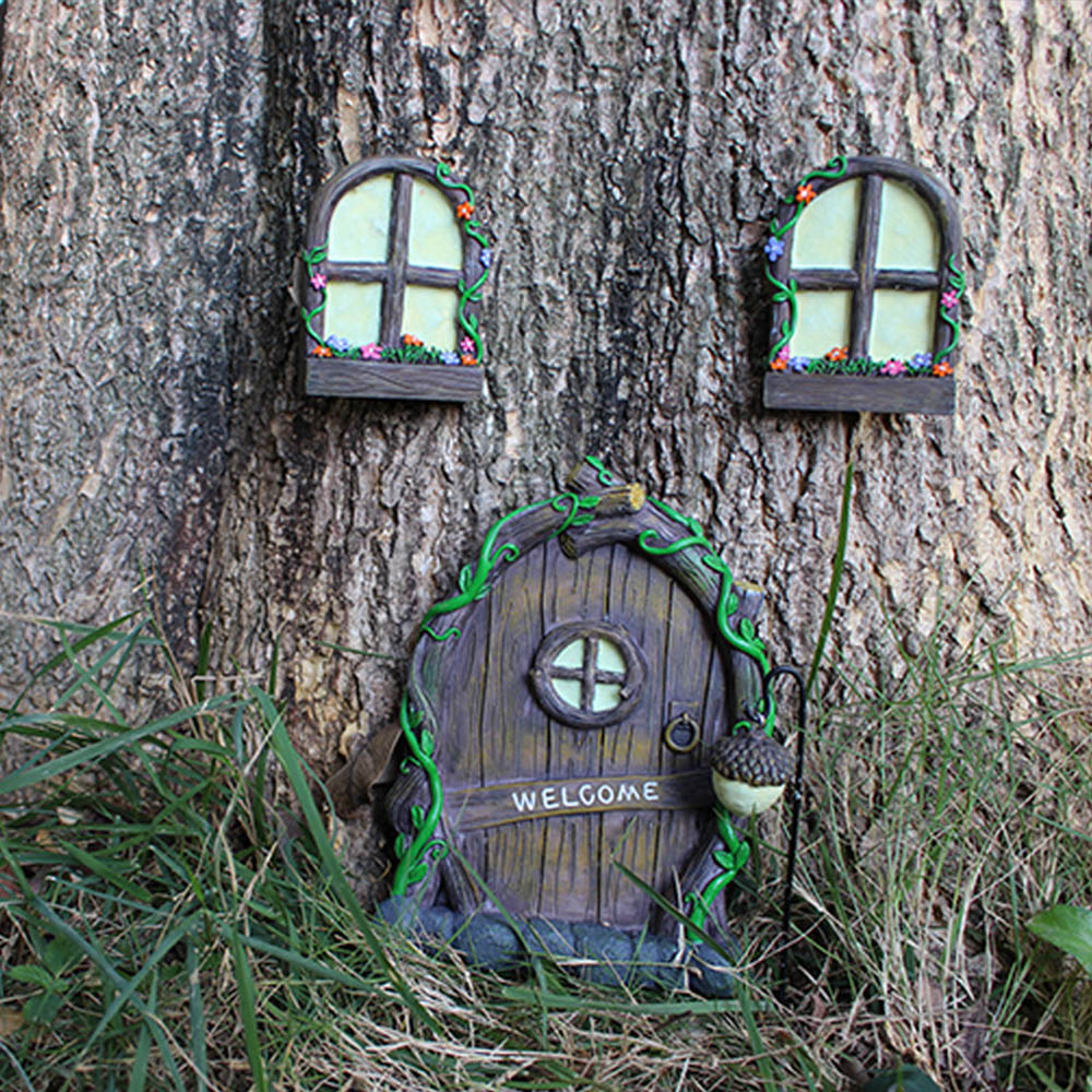 3pcs Tree Sculpture Garden Gno - Art Craft Door recension och pris