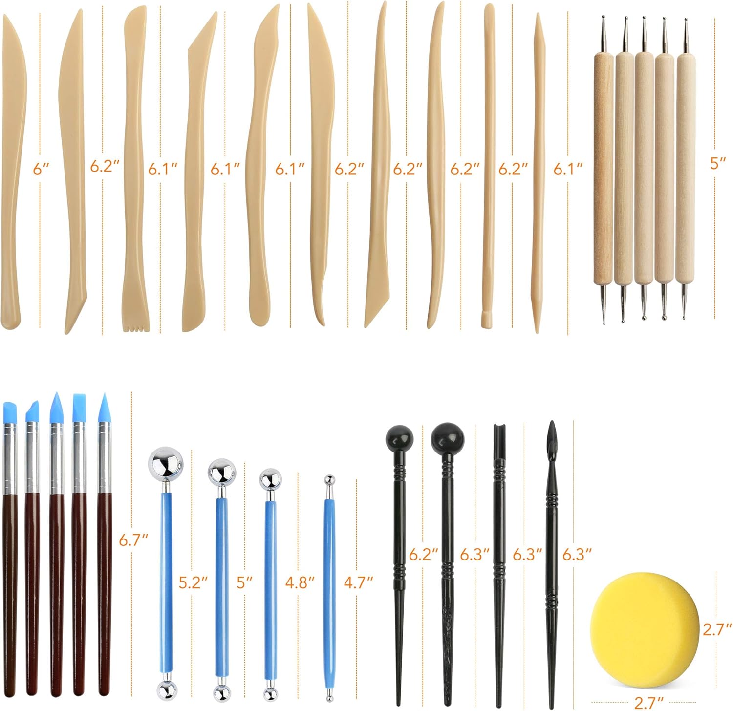 Air Dry Clay Tool Set Silicone - Air Dry Clay recension och pris