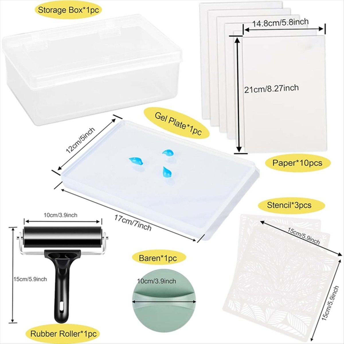 A77K Reusable Gel Printing Pla - Art X Craft recension och pris