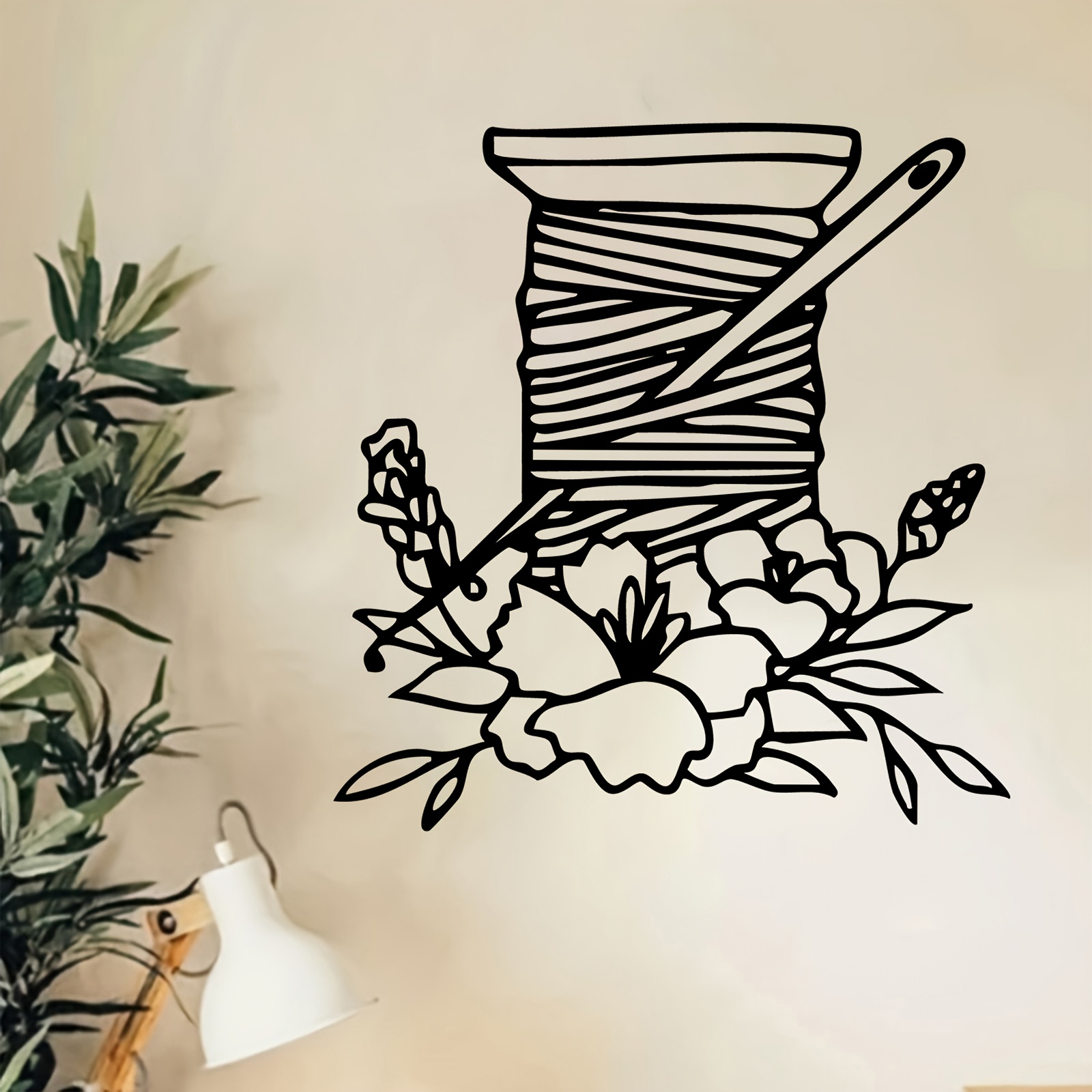 Thread Spool Floral Metal Wall - Art Craft Mother'S Day recension och pris