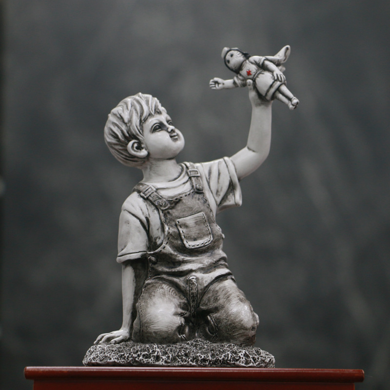 Banksy Statuette Art Crafts Tr - Art Craft Mother'S Day recension och pris