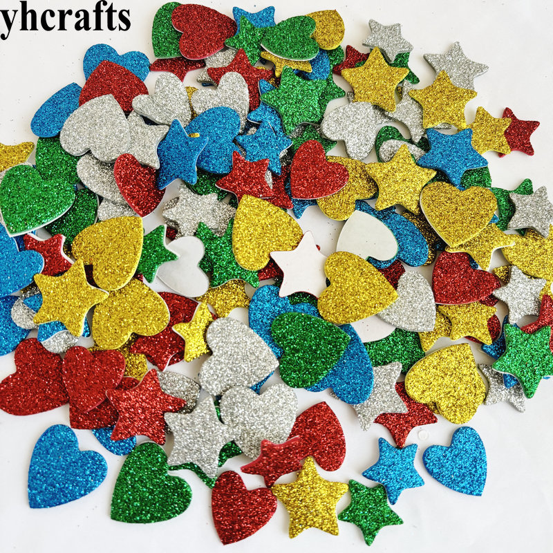 150PCS/LOT.Glitter star and he - Art And Craft For Xmas recension och pris