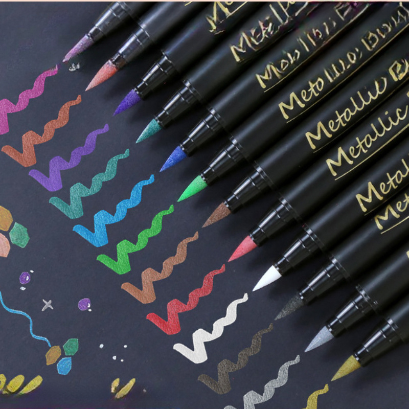 10pcs Metallic Glitter Markers - Art Craft Mother'S Day recension och pris