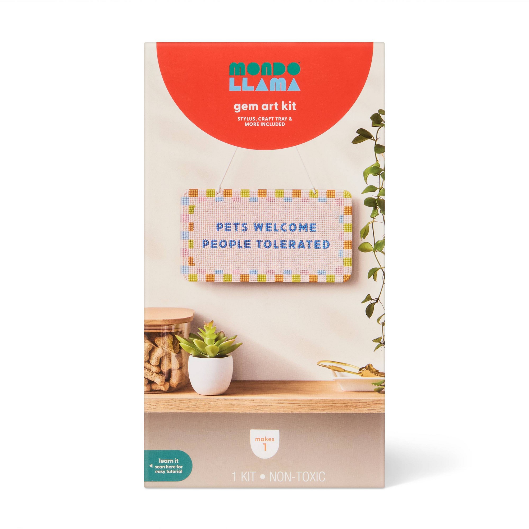 Pet-Themed Gem Art Welcome Sig - Art Craft Door recension och pris