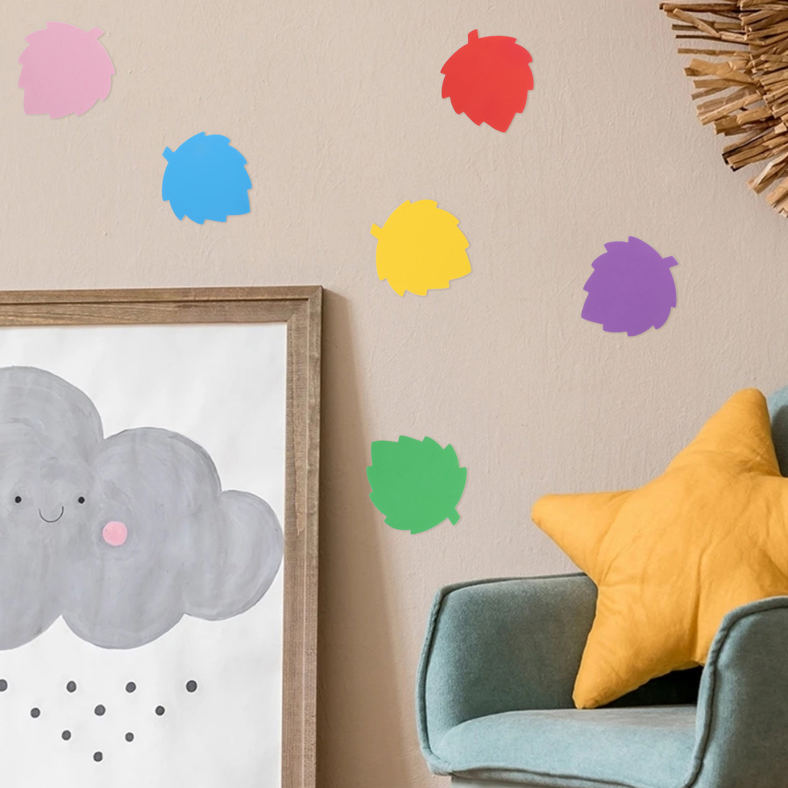 72Pcs Colorful Foam Leaf Shape - Art Craft For Kids recension och pris