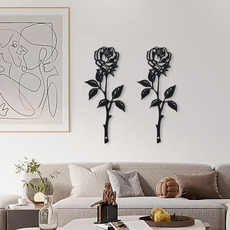 1pc Metal  Art Deco Rose Wall  - Art Craft Door recension och pris