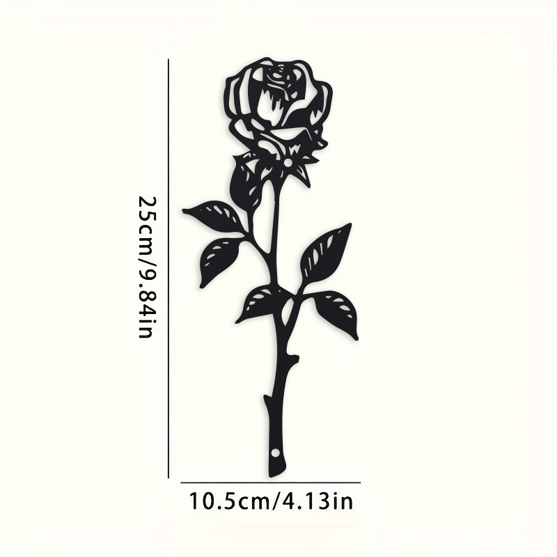 1pc Metal  Art Deco Rose Wall  - Art Craft Door recension och pris