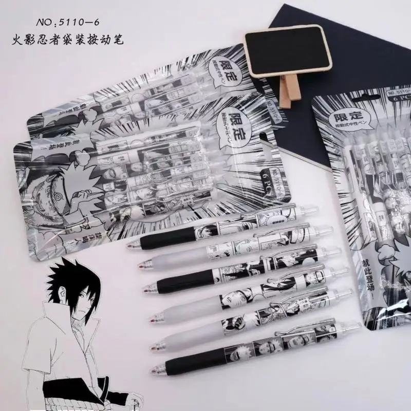 Naruto 6Pcs/set Gel Pen Anime  - Calligraphy Pen Set recension och pris