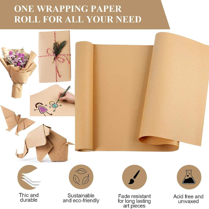10M Brown Kraft Paper Ideal fo - Art Craft Recycled Materials recension och pris