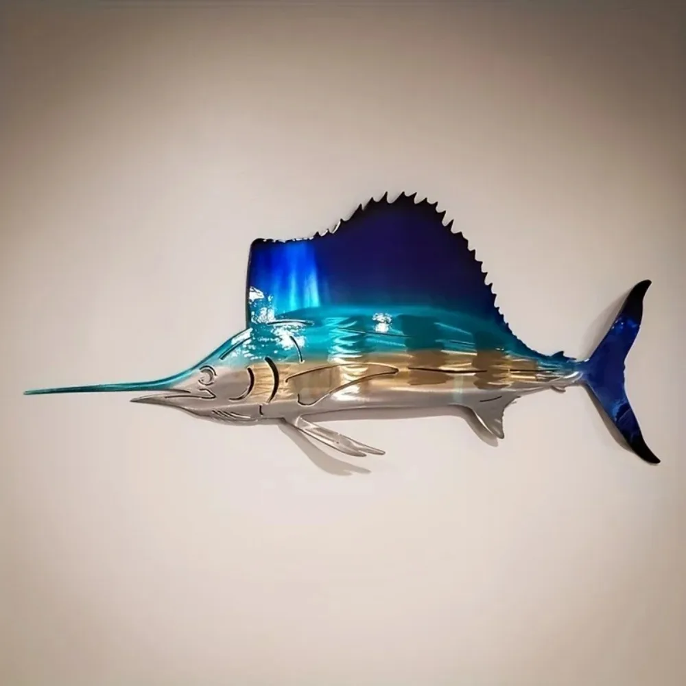 CIFBUY Metal Wall Art Swordfis - Art Craft Jellyfish recension och pris