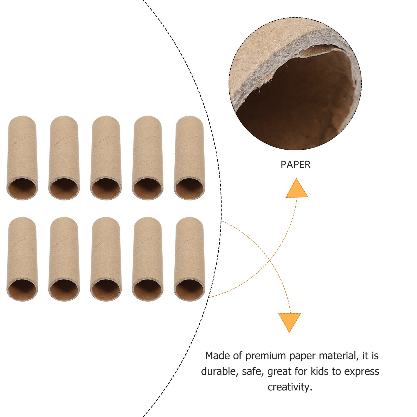 15Pcs Kraft Paper Tubes Round  - Art Craft Youtube recension och pris
