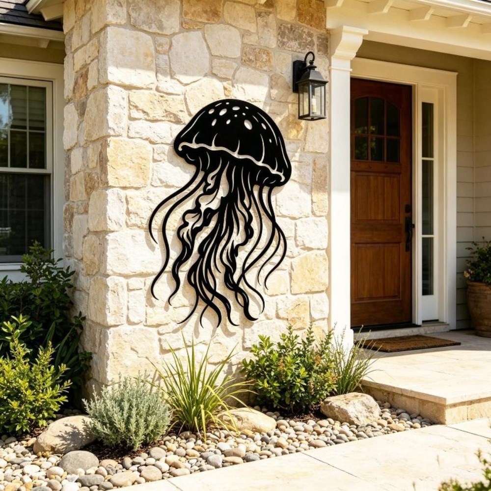 CIFBUY Metal Wall Art Jellyfis - Art Craft Jellyfish recension och pris