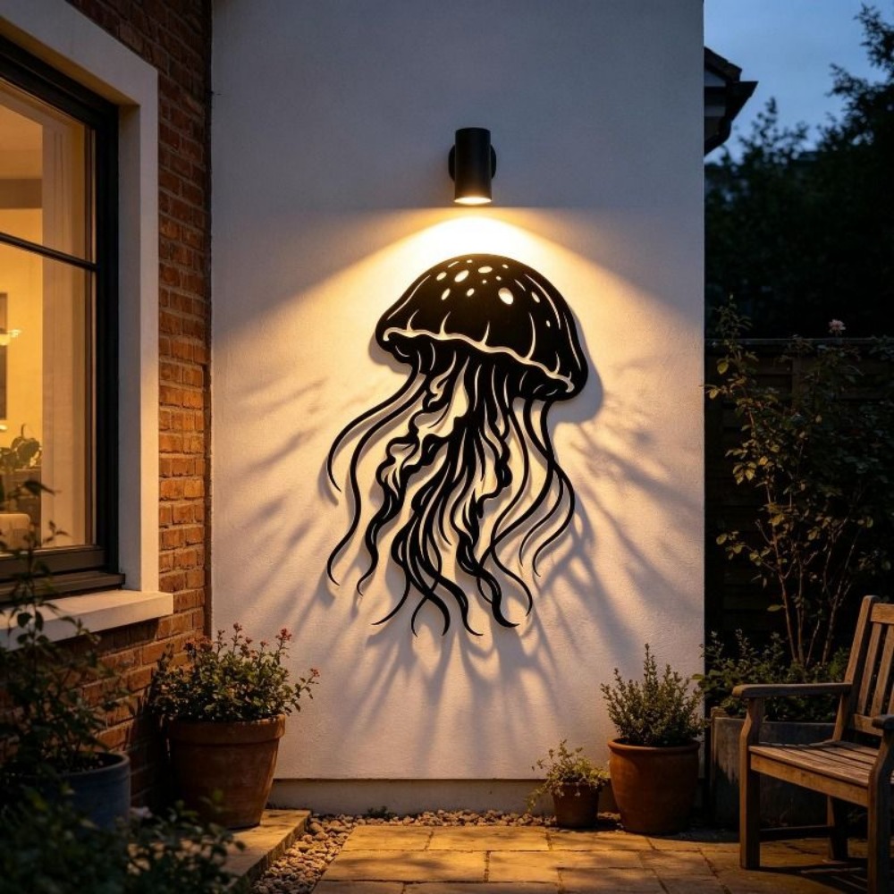 CIFBUY Metal Wall Art Jellyfis - Art Craft Jellyfish recension och pris