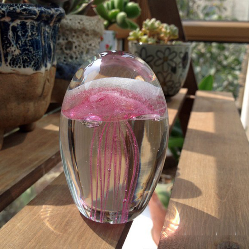 Miniature 3D Jellyfish Crystal - Art Craft Jellyfish recension och pris