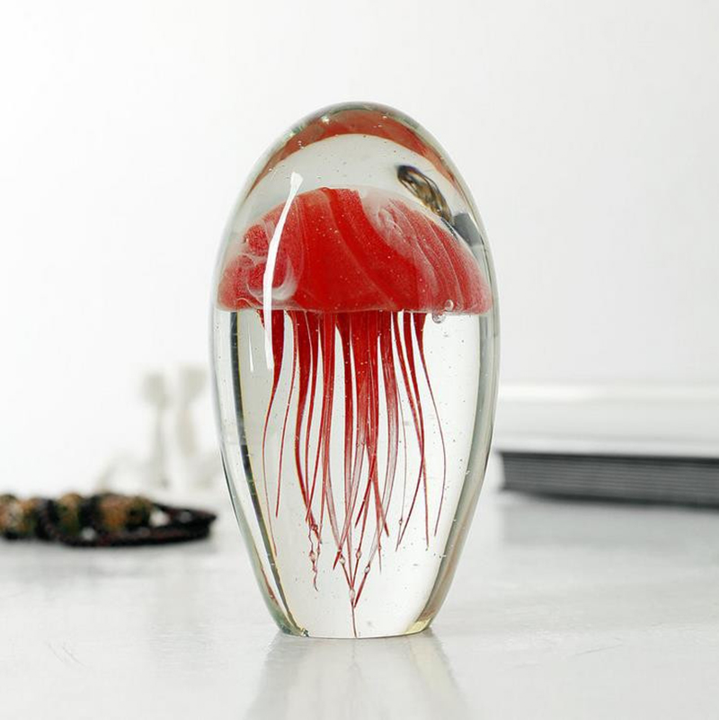 Miniature 3D Jellyfish Crystal - Art Craft Jellyfish recension och pris
