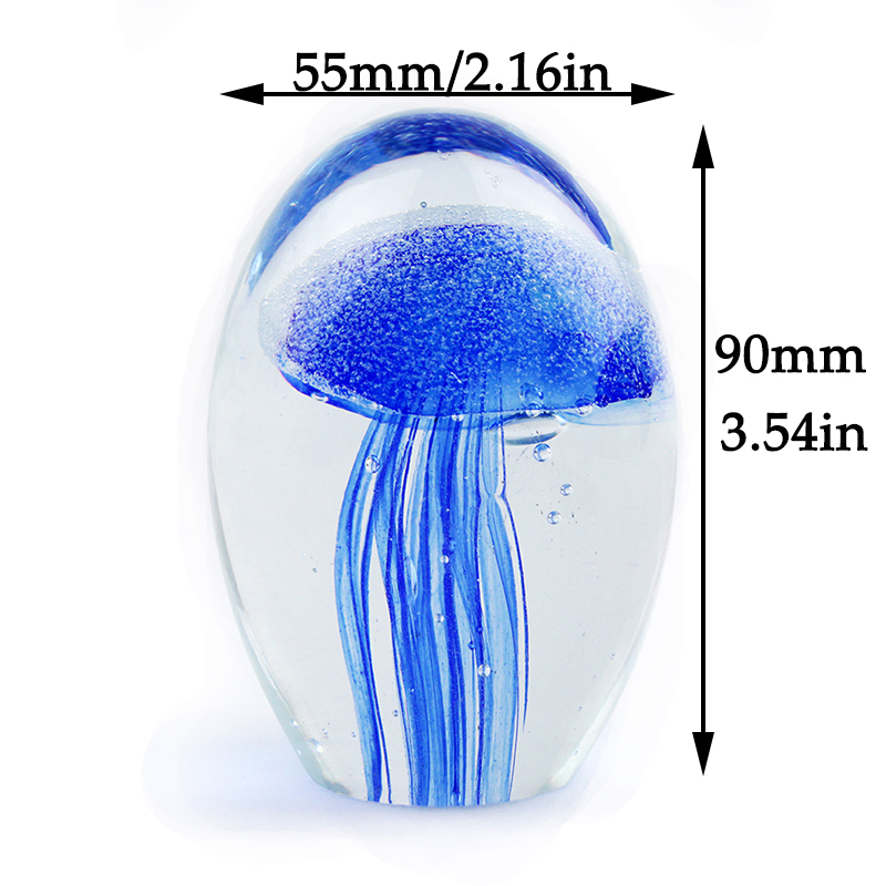 Miniature 3D Jellyfish Crystal - Art Craft Jellyfish recension och pris