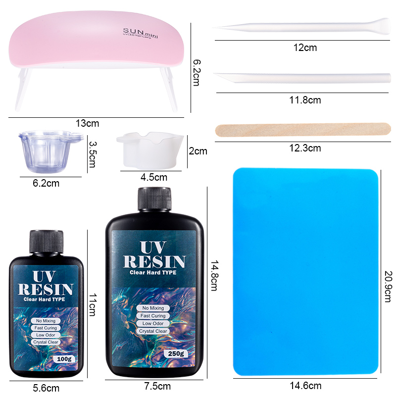 100g/250g Clear UV Resin Hard  - Art Craft Glue recension och pris
