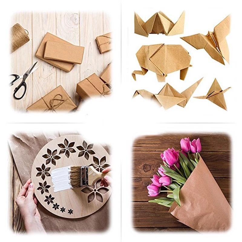 10M Brown Kraft Paper Gift Flo - Art Craft Recycled Materials recension och pris