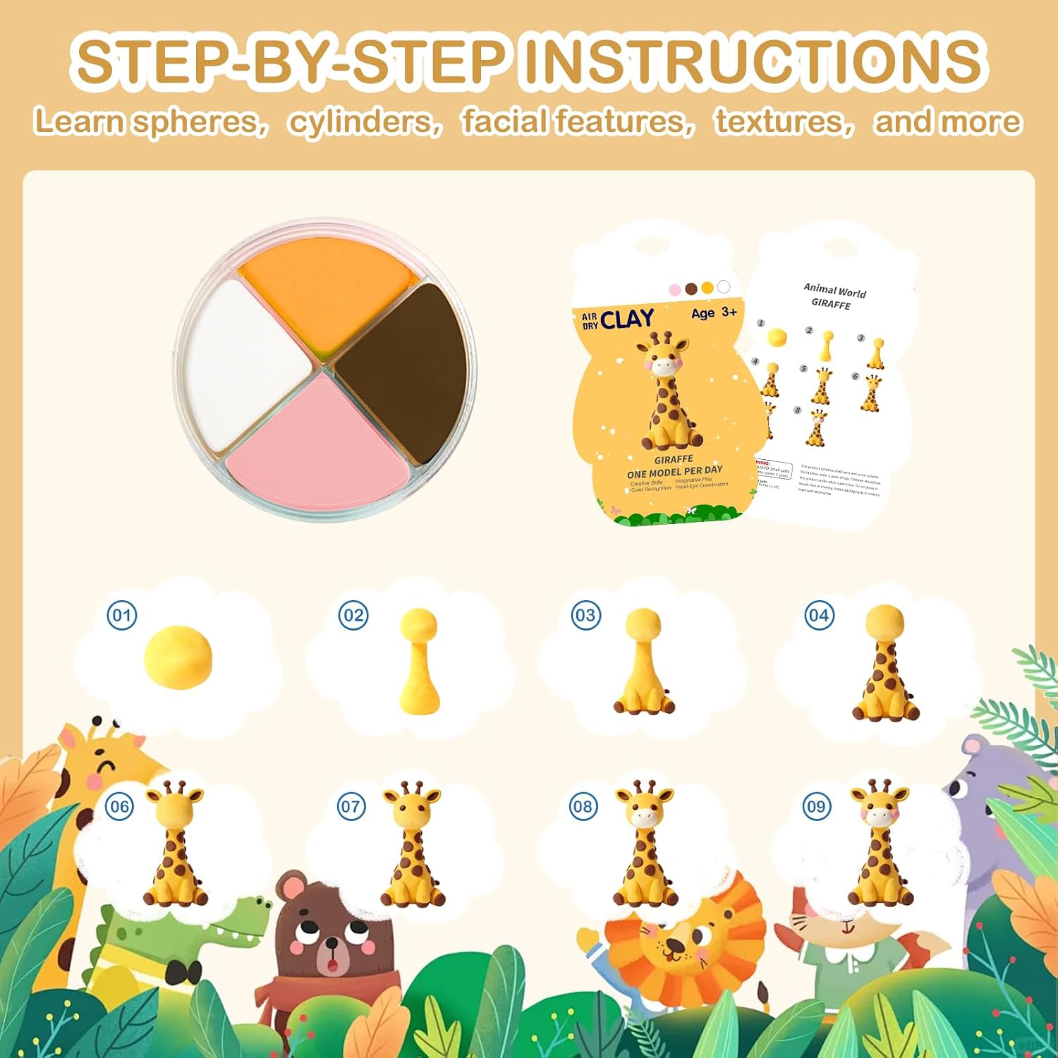 Air Dry Clay Kit with 12 Anima - Air Dry Clay recension och pris
